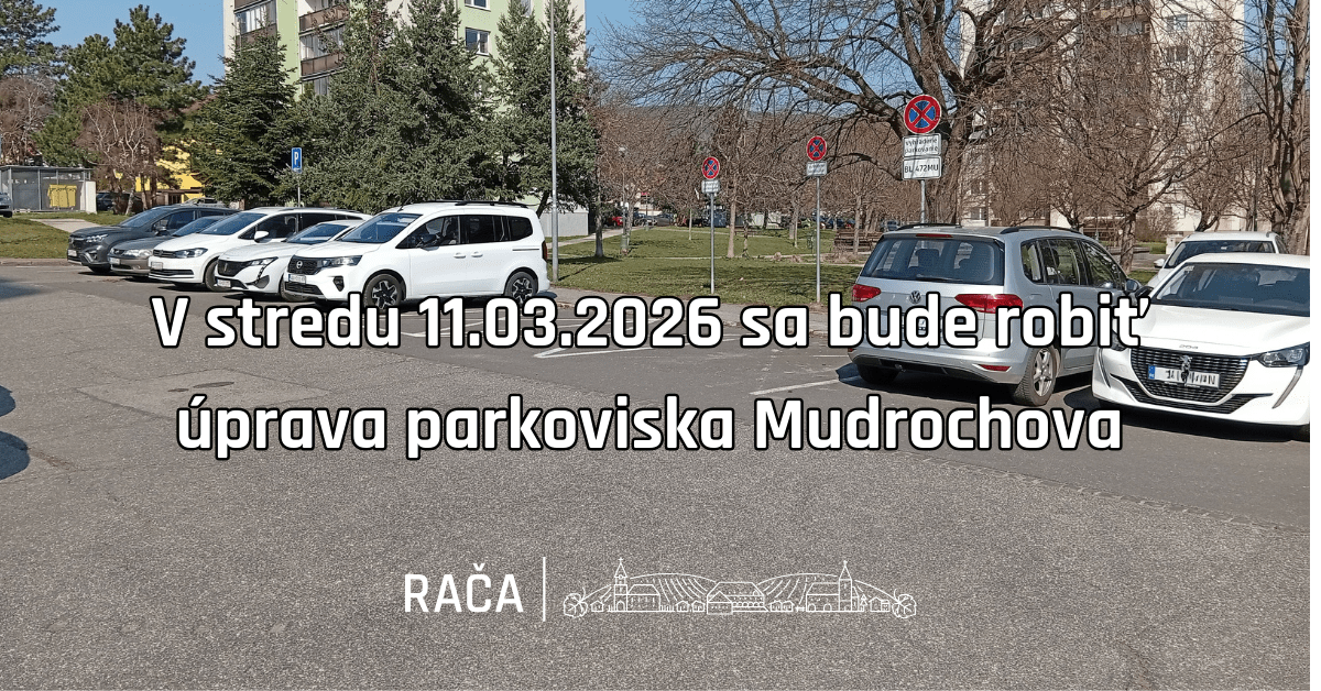 Úprava parkoviska na Mudrochovej ulici