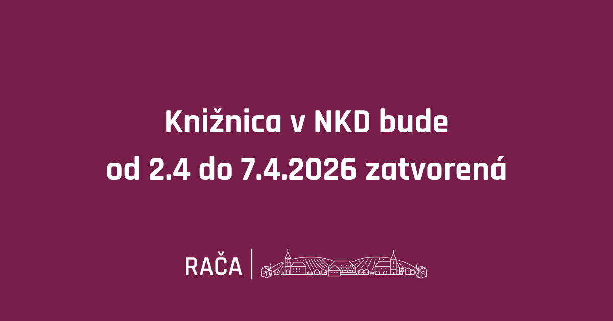 Miestna knižnice v NKD bude zatvorená