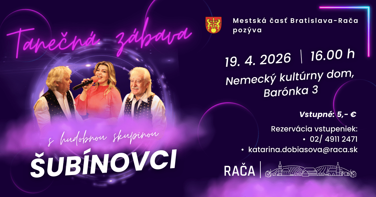 Aprílová tanečná zábava so Šubínovcami