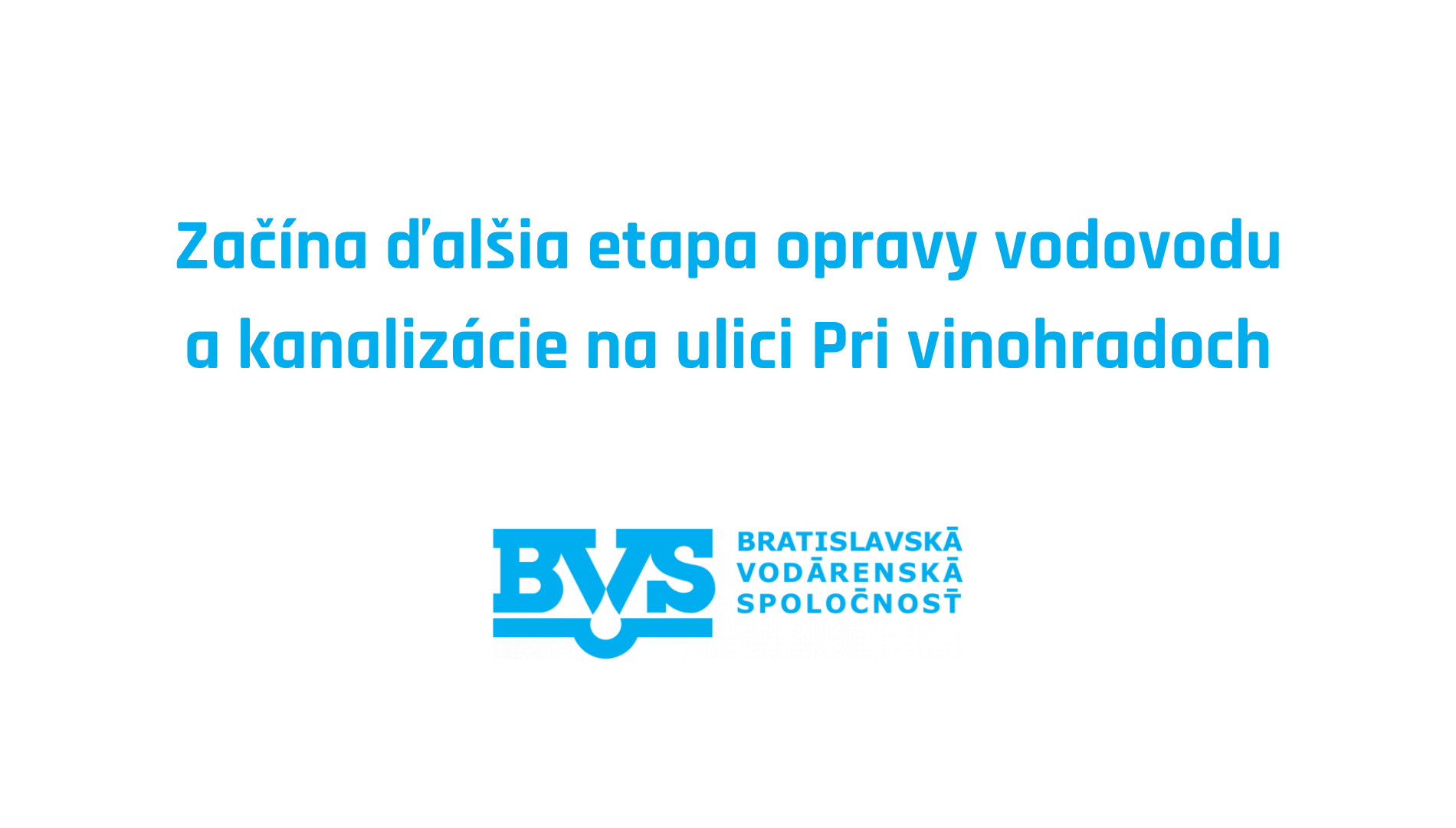 Ďalšia etapa rozkopávok na ulici Pri vinohradoch