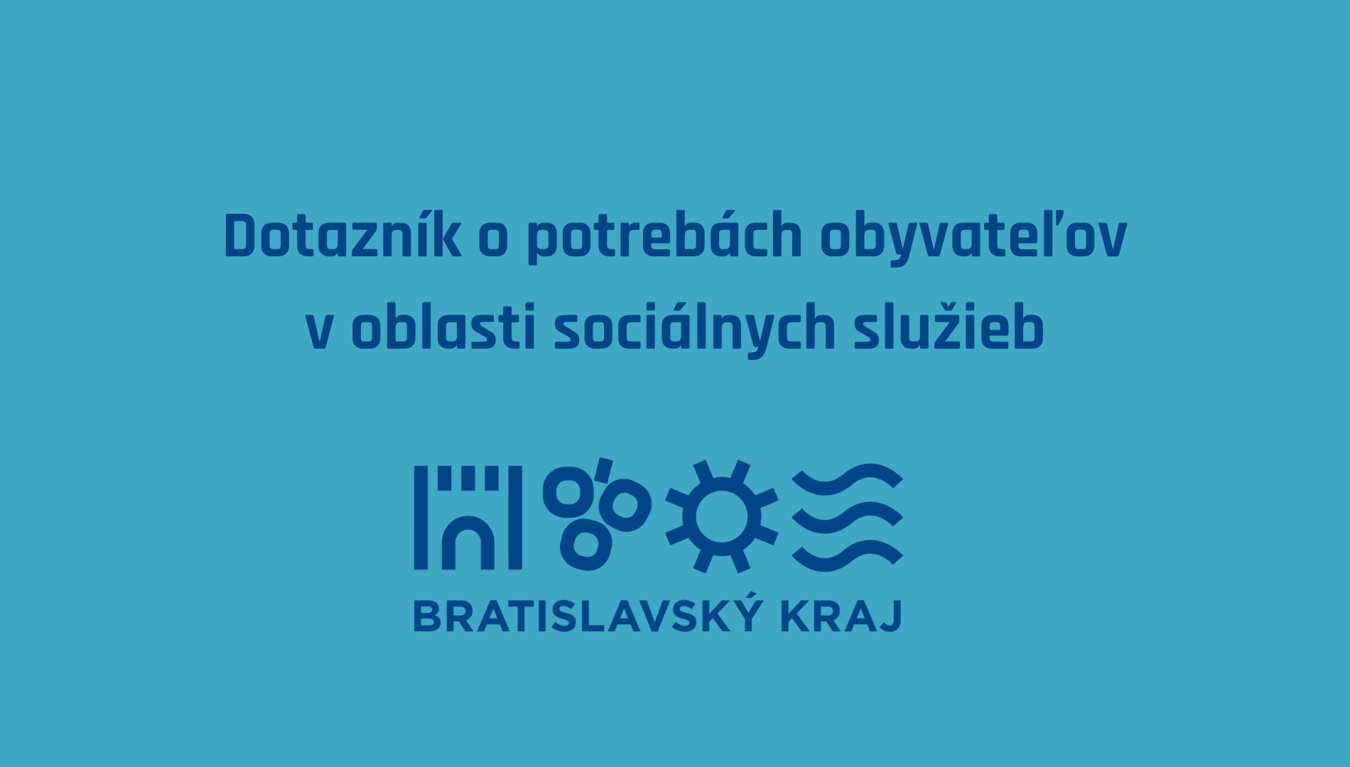 Dotazník o sociálnych službách v BSK
