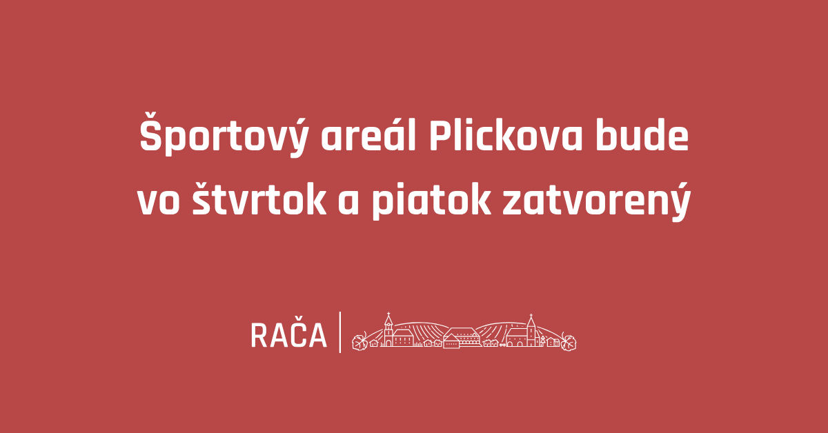 Športový areál Plickova bude dva dni zatvorený