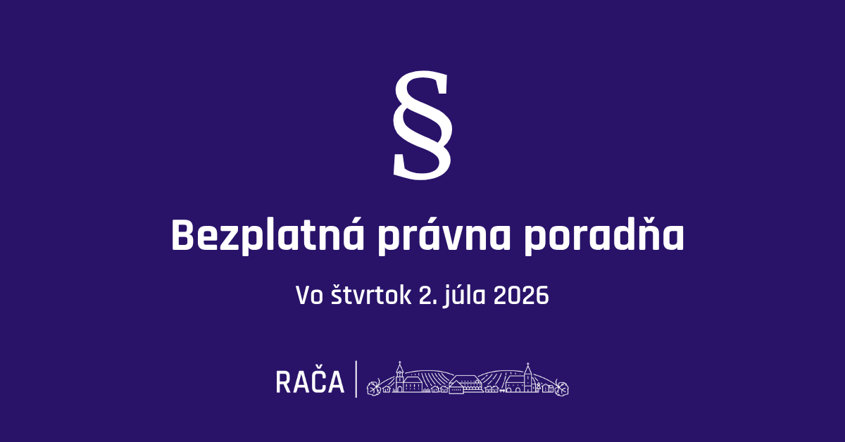 Bezplatná právna poradňa vo štvrtok 2.7.