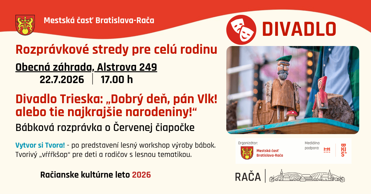 Červená čiapočka i tvorivý workshop