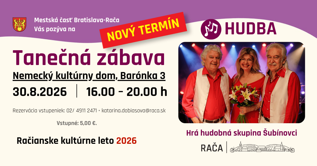 Tanečná zábava je pre horúčavy odložená!