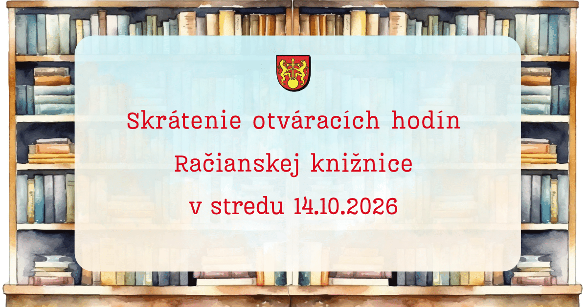 Knižnica bude v stredu otvorená len dopoludnia